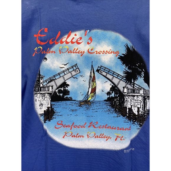 Vintage 1996 Edsie’s Palm Valley Crossing Florida Mens Graphic T Shirt XL-8393 - Picture 5 of 7